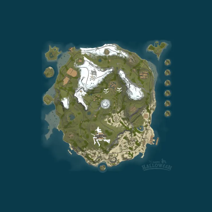 Map of The Monster Den PVE|5x|Quad|Kits|Loot+|RaidableBases|Purge