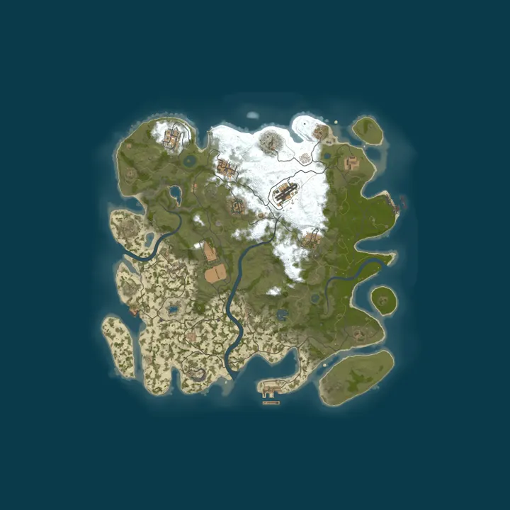 Map of RustGamingNation 5x PvE [Events|Purge|Zombies|SkillTree]