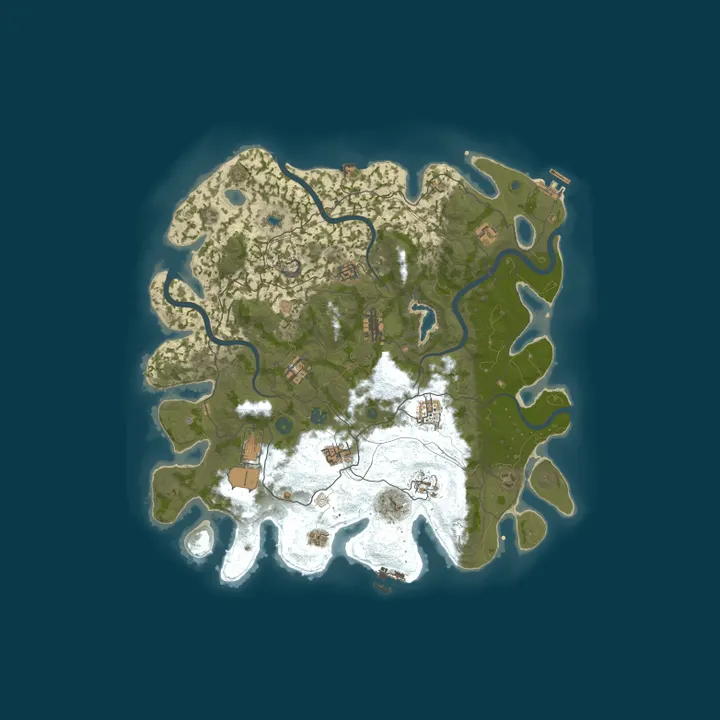 Map of RustGamingNation 25x PvE [Events|Purge|Zombies|SkillTree]
