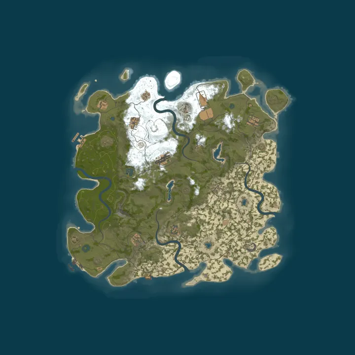 Map of Rust Gaming Nation | Achievement Unlock | PvE