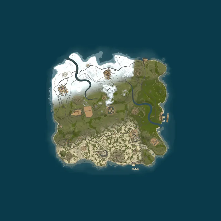 Map of Rusted - BR 2X Monthly | Vanilla+ | No BP Wipes