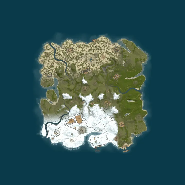 Map of [RU] ERA RUST | ДЛЯ НОВИЧКОВ | NO BP WIPE | WIPE 15.