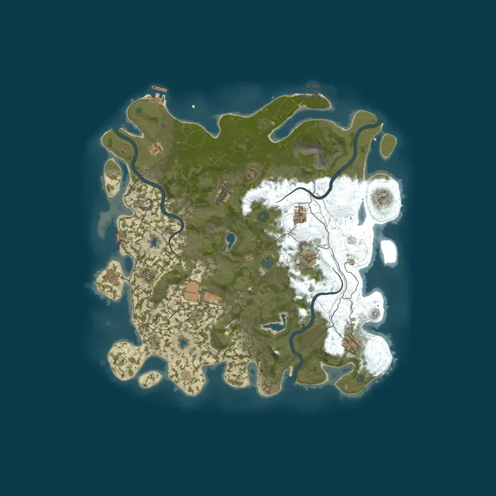 Map of ДНР:SURViVAL PVE\PVPinRT x1+x50 skill system