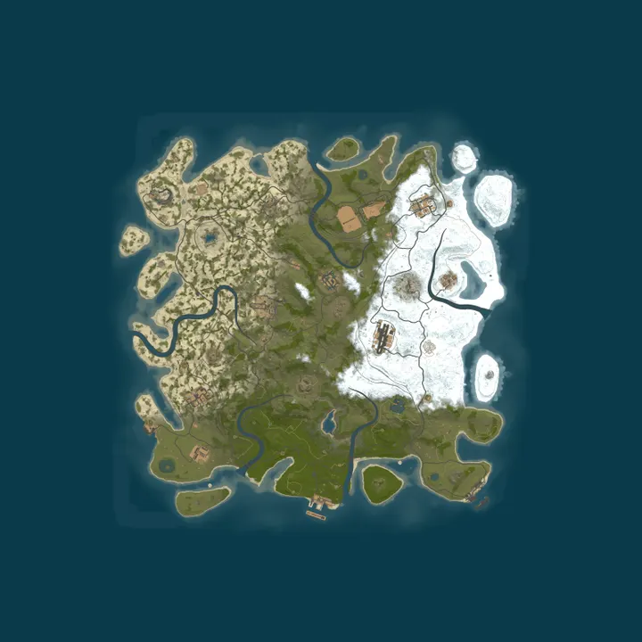Map of Distorted - PVE 3X - Events and Raidable Bases - Biweekly