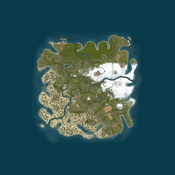 Map of 【花屿】9月19日新档-无权萌新服-PVPVE-2倍-4人