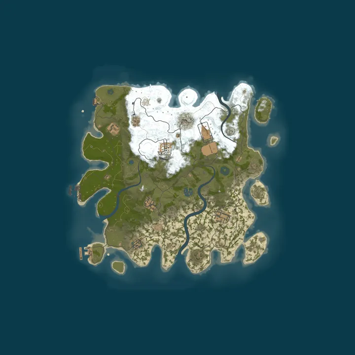 Map of A Rust Server