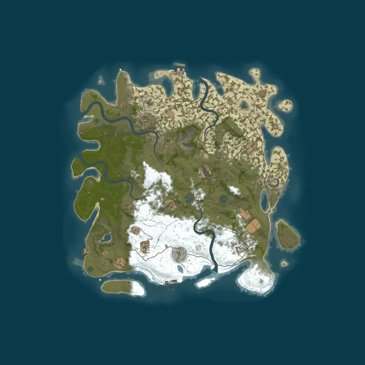 Map of [AU] Rust Captain Server - Weekly Fri Solo/Duo only.