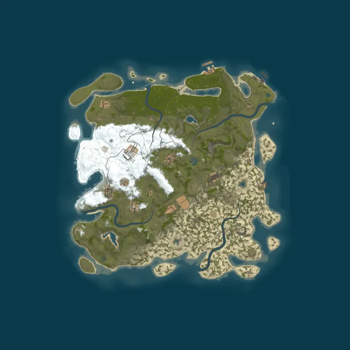 Map of [AU] Rust Captain NPCs - Weekly Sat Solo/Duo/Trio