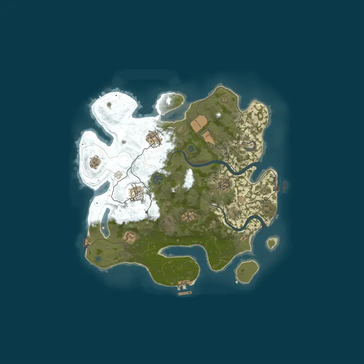Map of Naked and Afraid NO KOS ZA