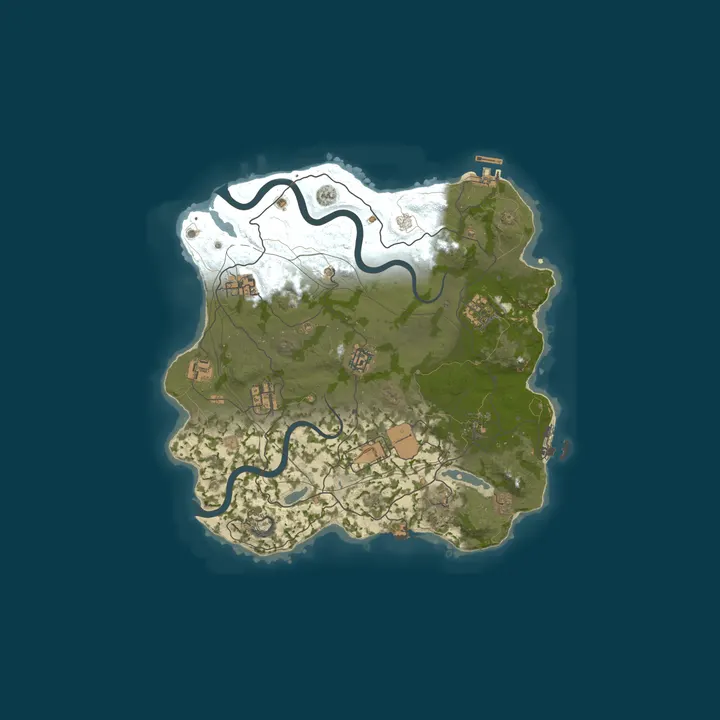 Map of [LATAM] RUSTICO Vanilla | FULLWIPE 15/10
