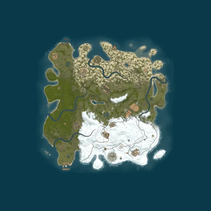 Map of CryptoGrich's Server
