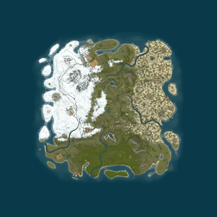 Map of Reloaded 10X | PvE | Monthly | SkillTree | Raidable Bases