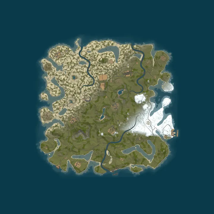 Map of 10/16 RustyRemains 10x Weekly SOLO/DUO/TRIO Loot+/Shop Halite
