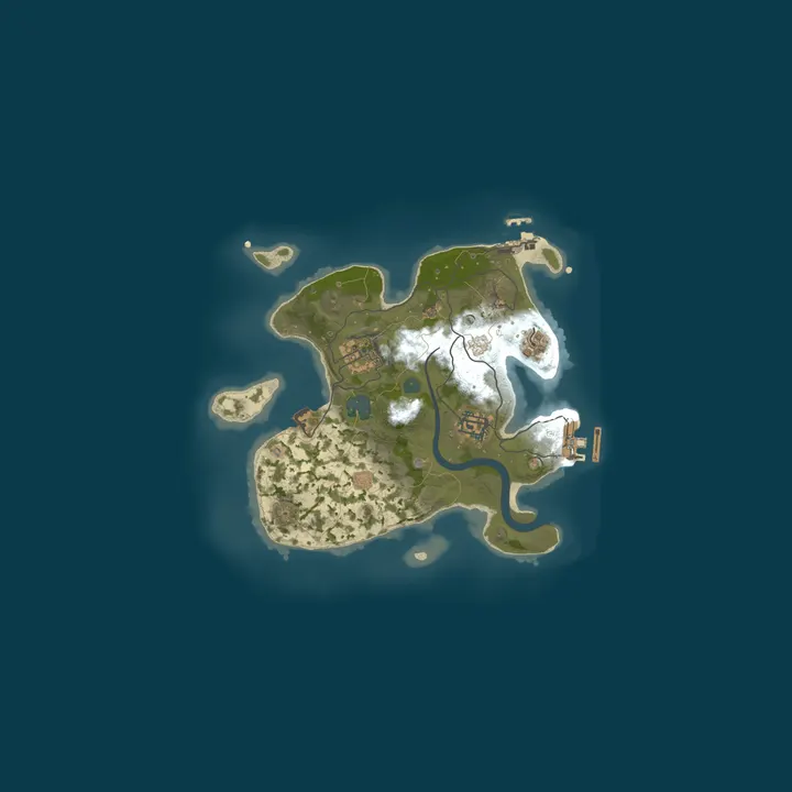 Map of Oxygen Low's Rust Server