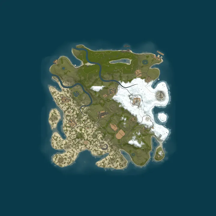 Map of HEX RUST INDIA | 3X | WEEKLY | MAX 5 | LOOT+ | KITS