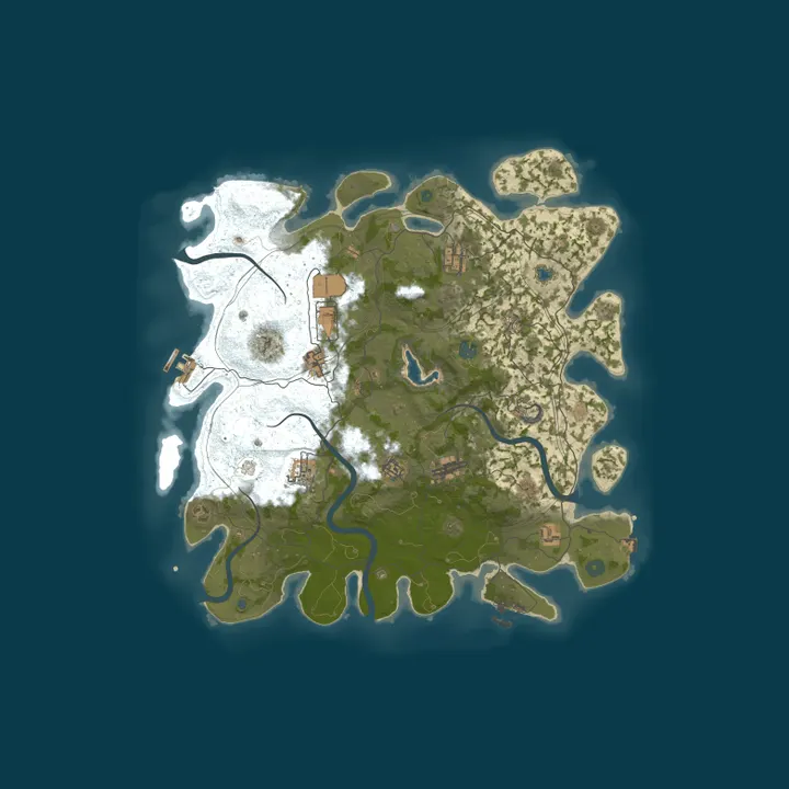 Map of Rust for Grumpy people [Semi 2X] 50% upkeep - 2x farming