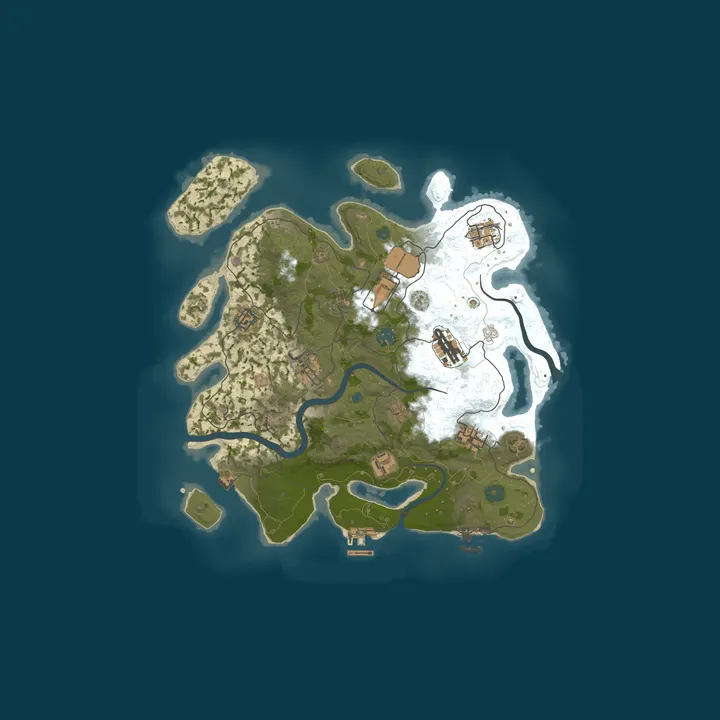 Map of CERBERE 2X |Solo/Duo/Trio/Quad|Loot+|Kits