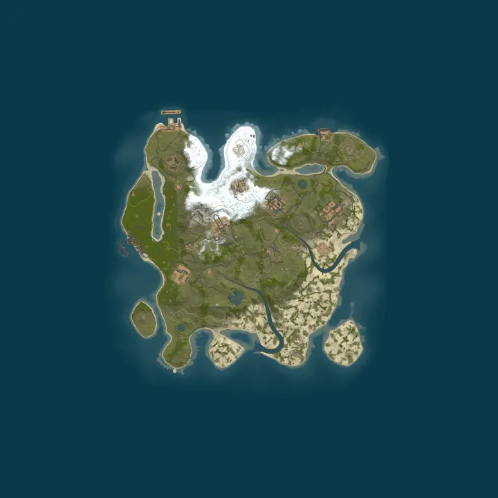 Map of A Shockbyte Rust Server