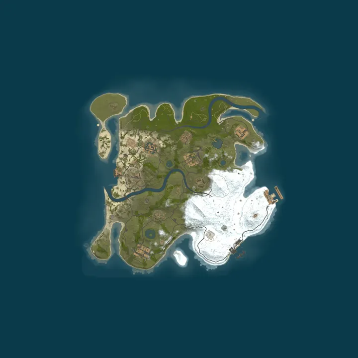Map of A NolimitHost Rust Server