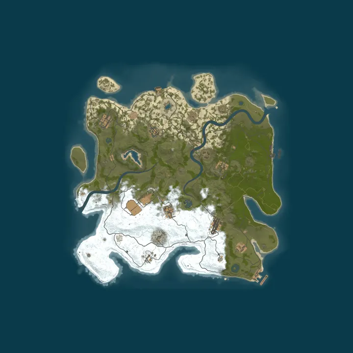 Map of P&J Rust and Chill x3 QoL plugins