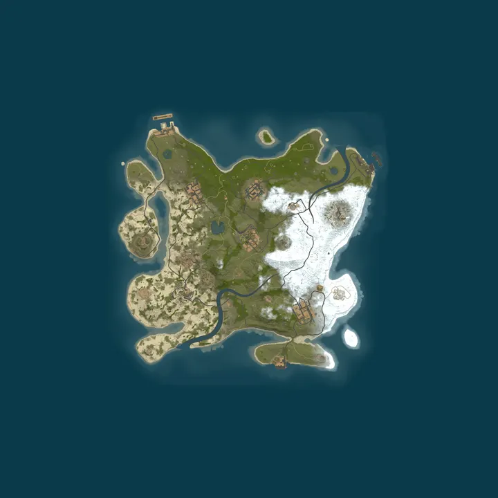 Map of A Shockbyte Rust Server