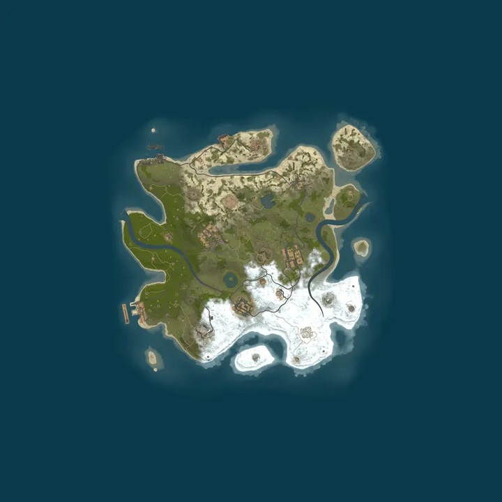 Map of A Shockbyte Rust Server