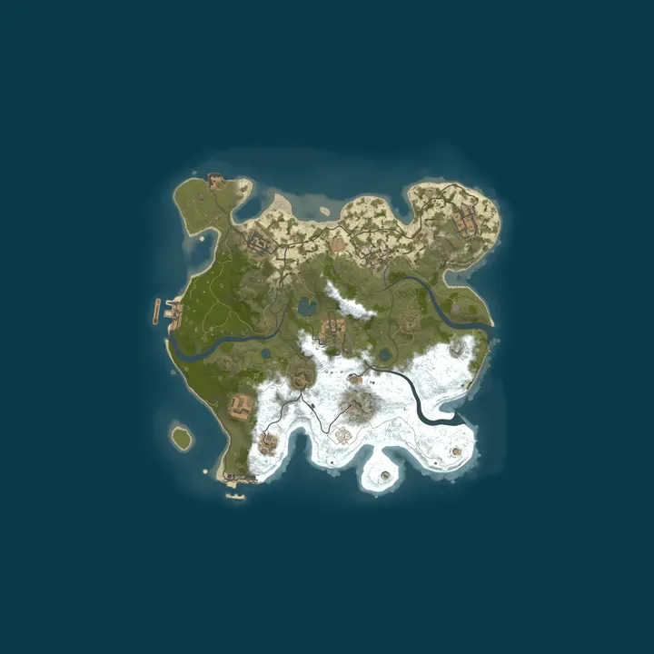 Map of RustCore | US | Vanilla | Solo/Duo/Trio
