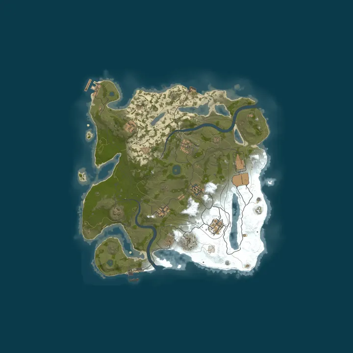 Map of EU Rust for Solo's/Duo's BiWeekly Noob Friendly