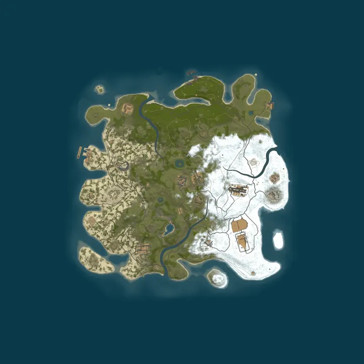 Map of RUST 2X - Solo/Duo/Trio | Vanilla+ | No BP Wipe