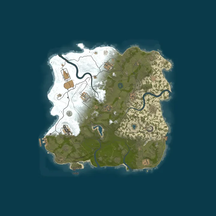 Map of [US] Rust in Peace - 2x Vanilla Wednesdays Solo/Duo/Trio/Quad |
