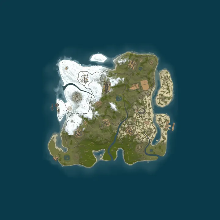Map of FAR: Blue Lagoon