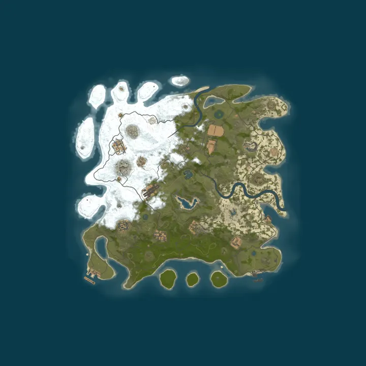 Map of KANAO Rust NO LIMIT X2 MODDED Для новичков