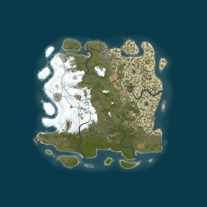 Map of [EU] Kuhmunity PvE+ | Backpacks - Dangerous Treasures - Contrac