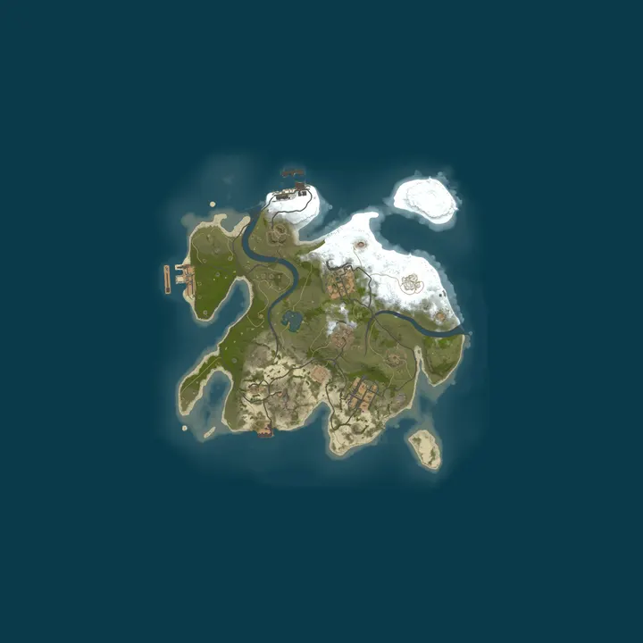 Map of BEBRA RUST 2X SOLO/DUO EU | WIPE 16.10