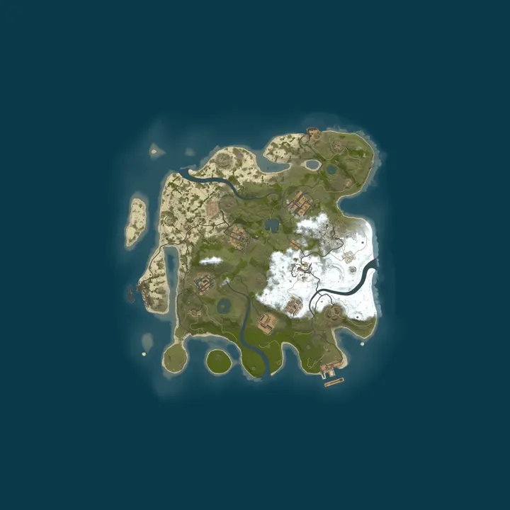 Map of KIBA pvp/pve zone x1