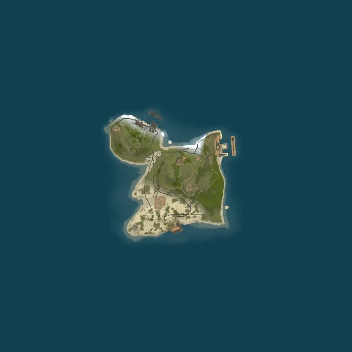 Map of [LATAM] LunaRust x1000000 | Battlefield|Loadout|Kits|PVP
