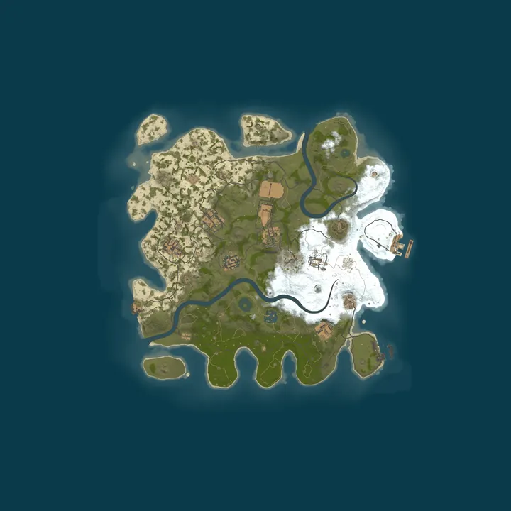 Map of BR LATAM - JUSTSURVIVOR - SOLO - DUO -TRIO - VANILLA - WIPE 15/