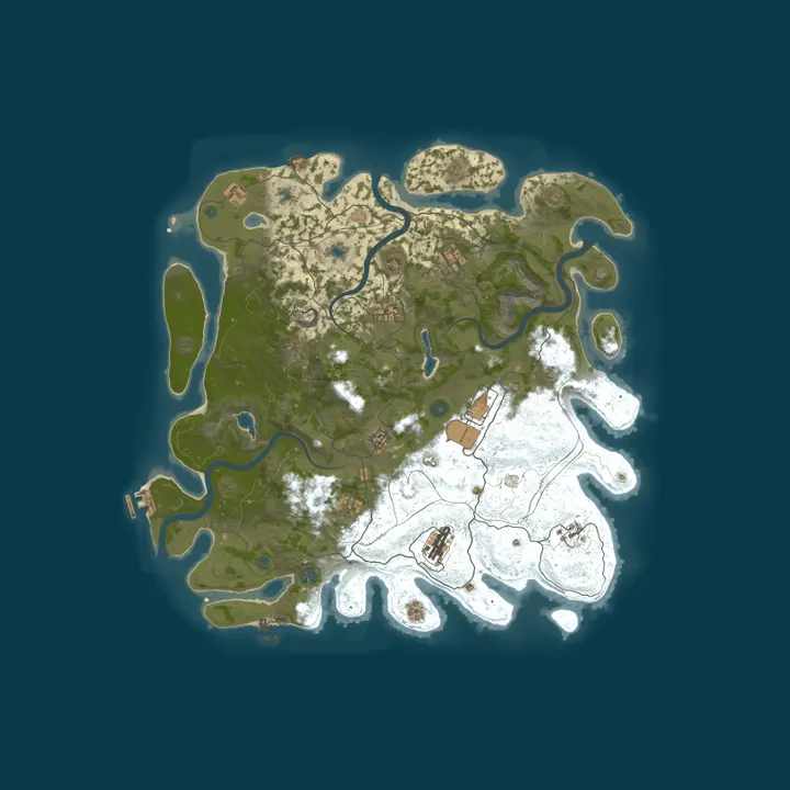 Map of NSAATS Plays Rust | Powered by Blackheart Studios