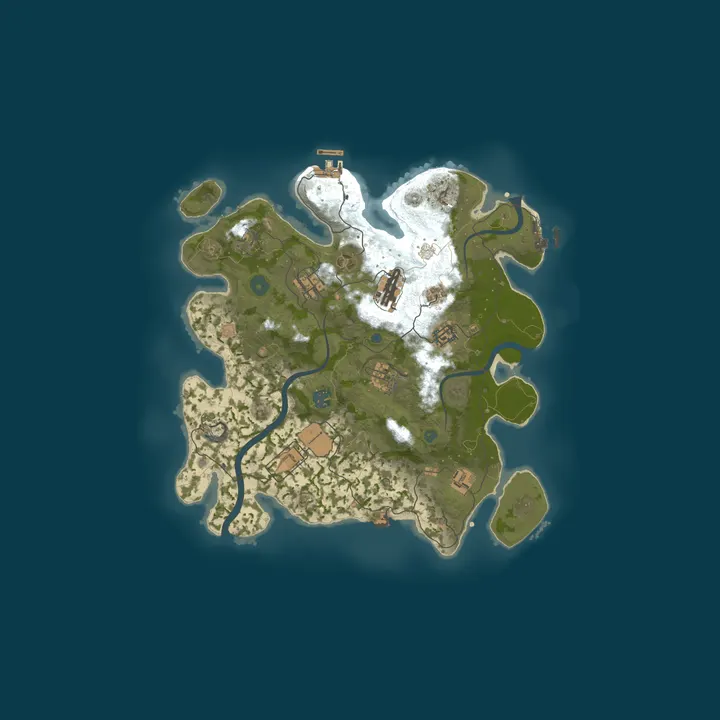 Map of TUNDRA RUST | 2X | ДЛЯ НОВИЧКОВ | AI-ЧАТ