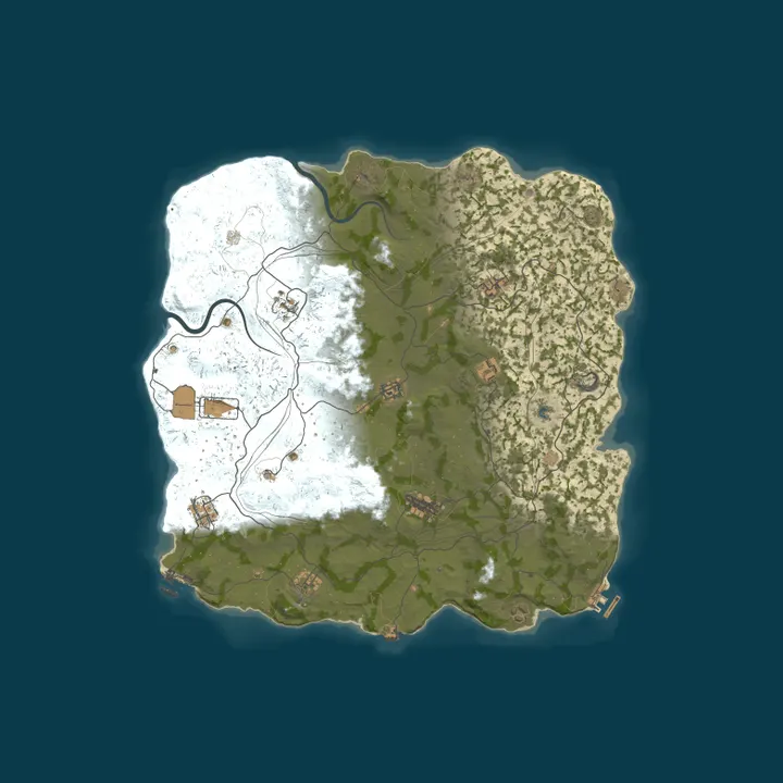 Map of MIRAGE RUST | MAIN 2x | VANILLA+ | Wipe 16.10