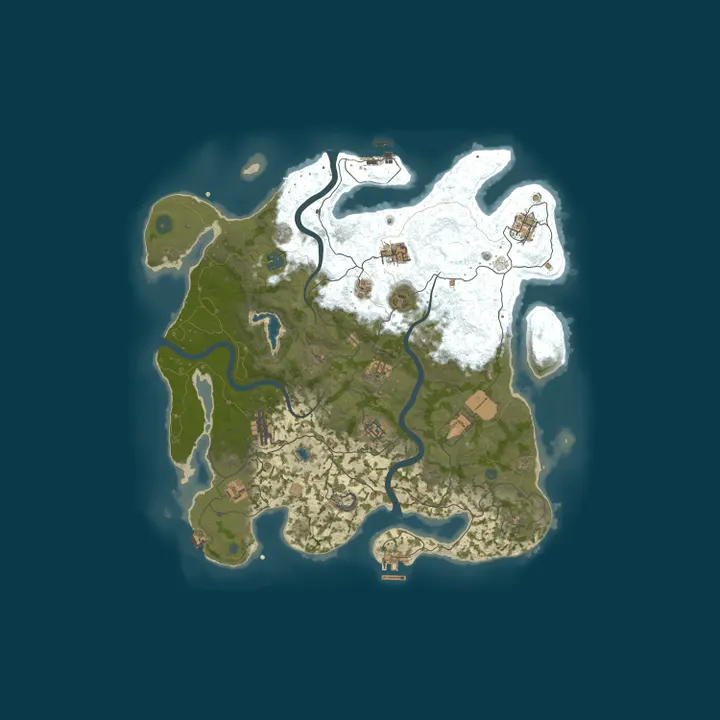 Map of LEGEND RUST - 2X | MODDED | NO LIMIT | ВАЙП 19.10