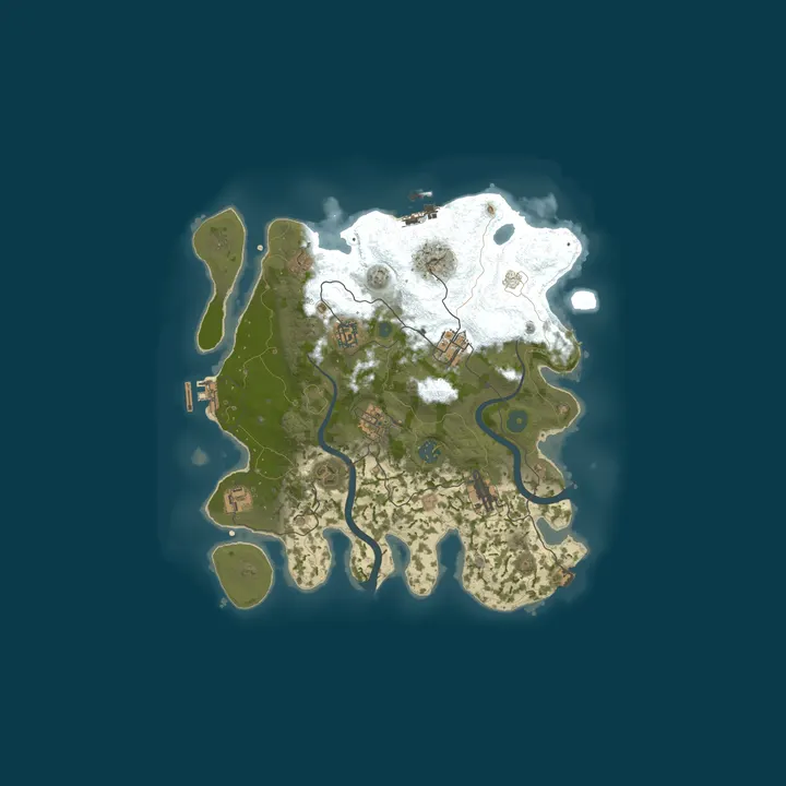 Map of RUSTFIELD | BATTLEFIELD x1000 | МАХ5