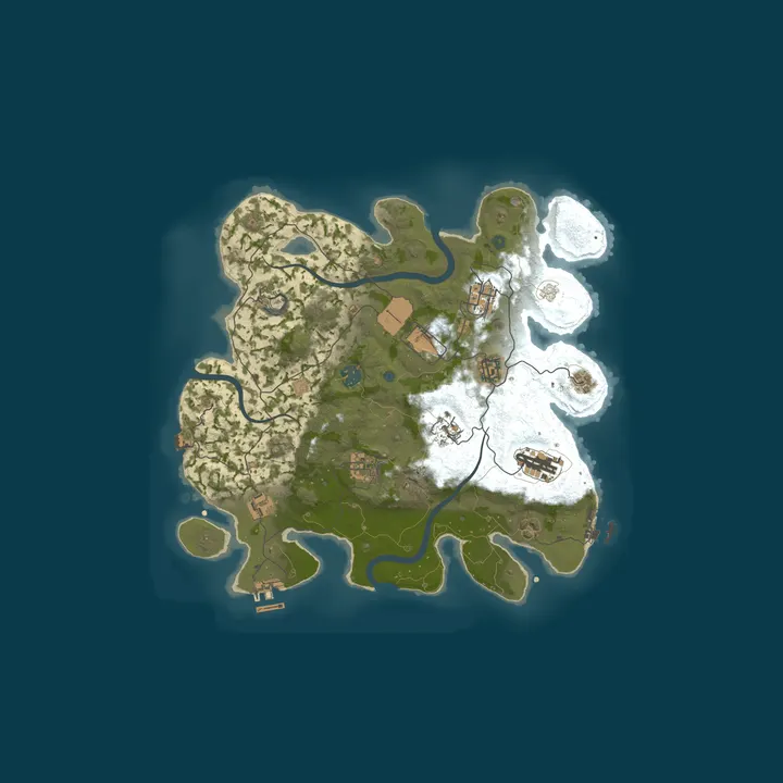 Map of RUSTX [x10 SOLO | MAX 1 | Loot+ | Skins] WIPE 18.10