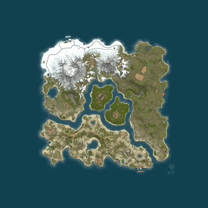 Map of [PvE] RUSTLANDS#1 | МИРНЫЙ | ДЛЯ НОВИЧКОВ