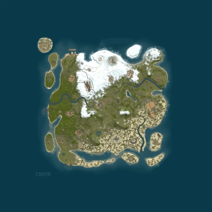 Map of Rust Casta FAST [MAX3|X5/X10|TP|Remove|RPG]