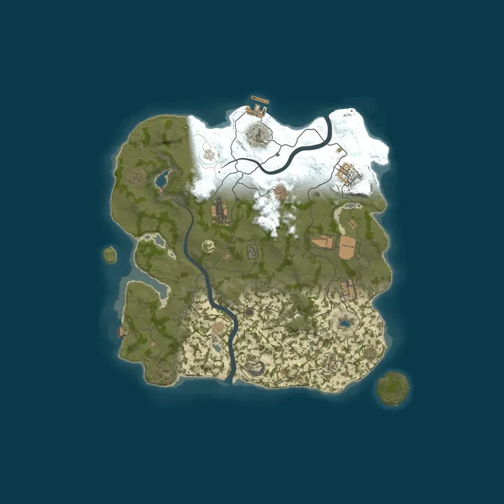 Map of ▶RUST RUSSIA MAX 2 [X5|TP|BRO|FPS+] WIPE 16.10◀