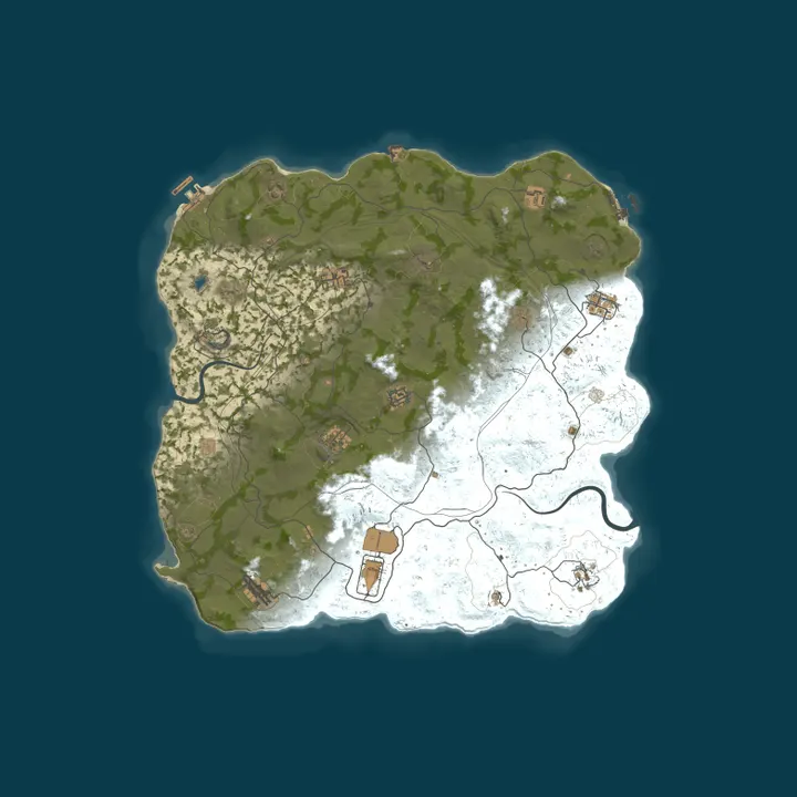 Map of MIRAGE RUST | FRIDAY 2x | VANILLA+  | Wipe 16.10