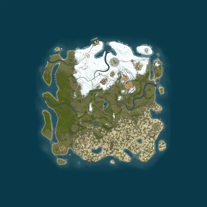 Map of [RU] Project Savage PVE X3 | NO RAID | NO KILL