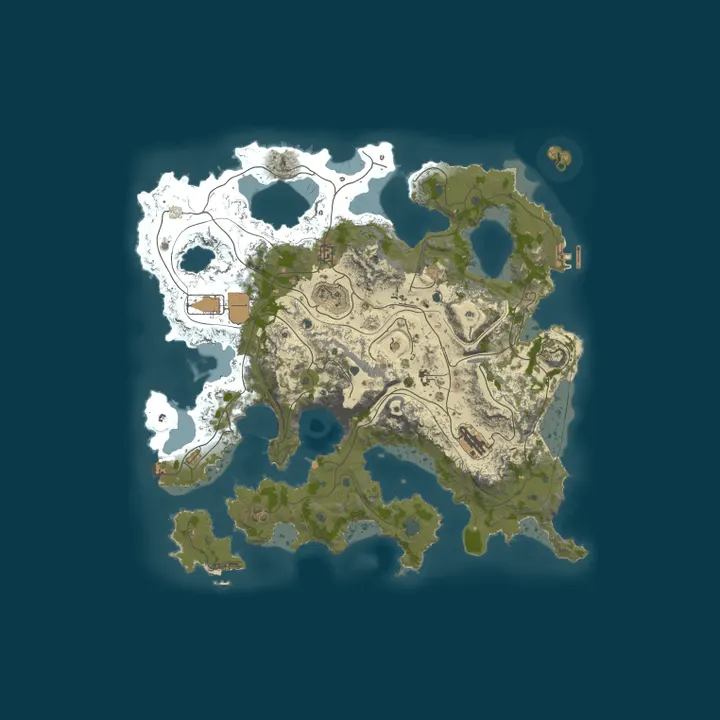 Map of UltimateRust.com - Paradise | Duo | x2 | Custom | 17.10