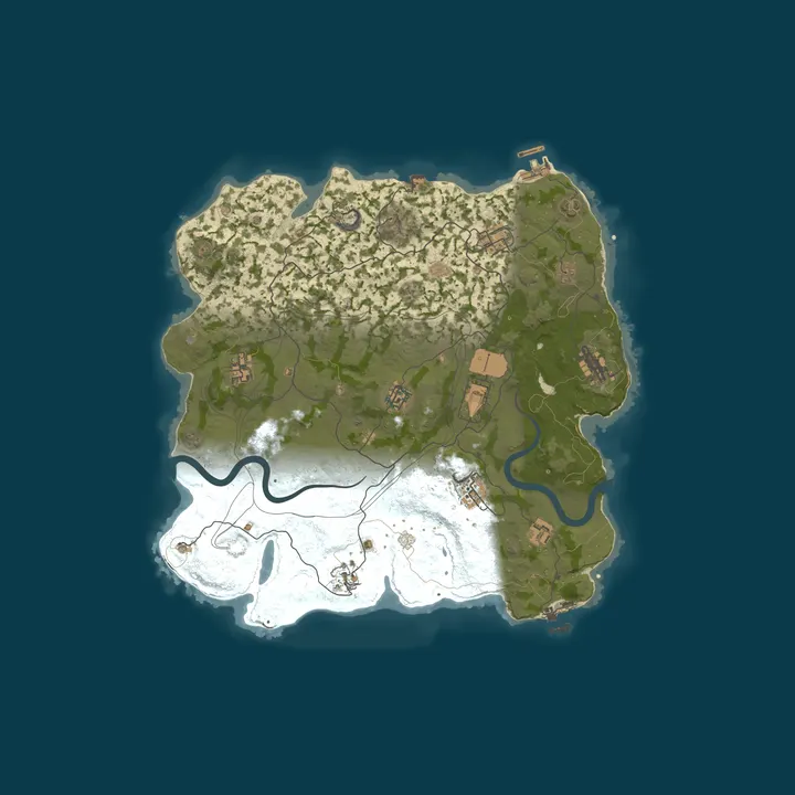 Map of WARBANDITS.GG EU 3X |Solo/Duo/Trio/Quad/Max6|LootX3|Clans| JUST